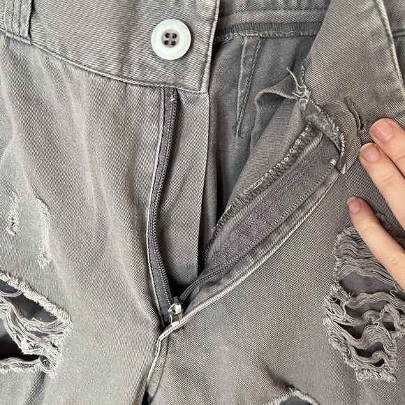 Camar Greyish-Purple Distressed Cargos - Picture 6 of 6